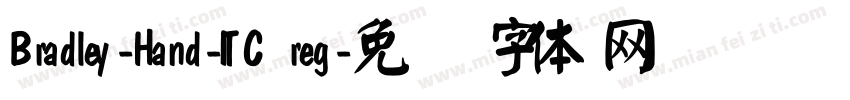 Bradley-Hand-ITC reg字体转换